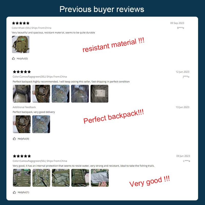 30L/50L 3P Tactical Backpack