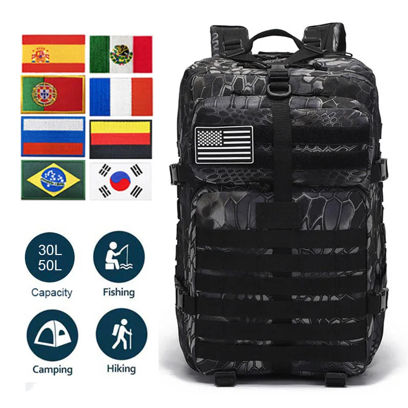 30L/50L 3P Tactical Backpack