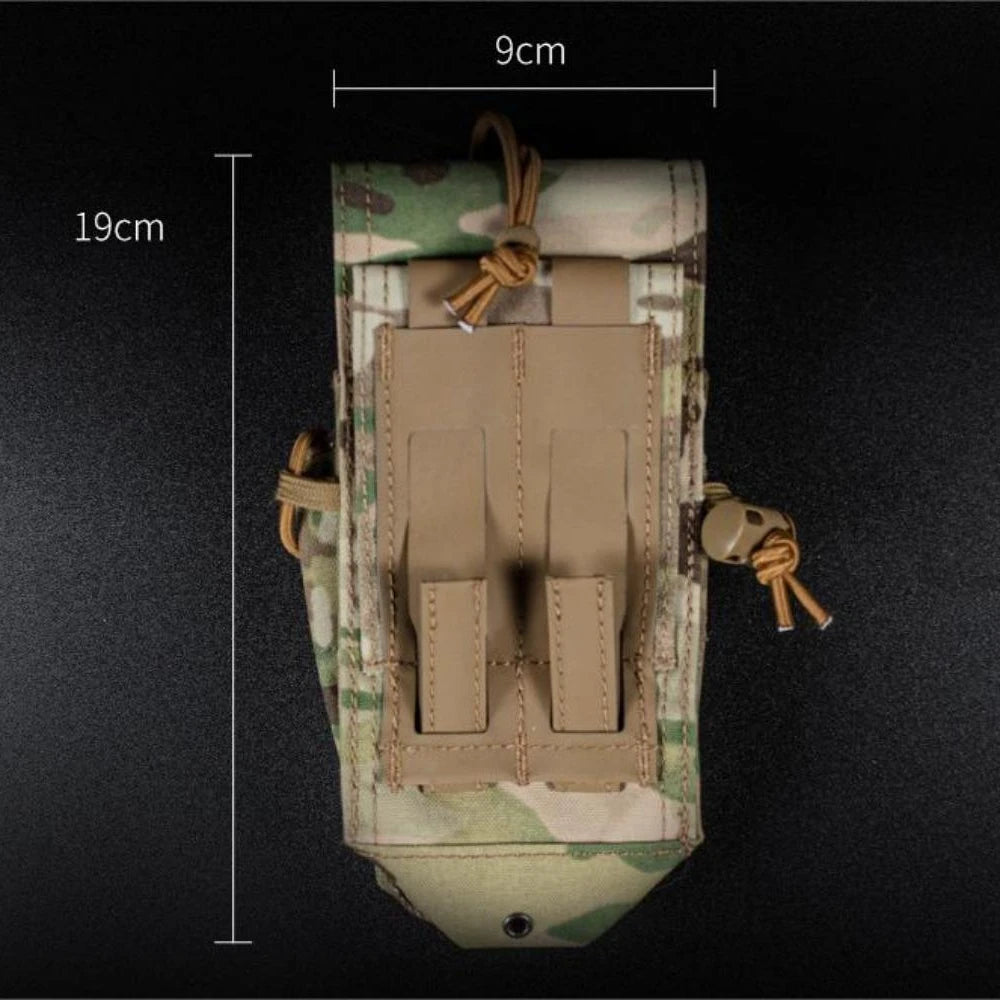 Tactical 556 762 MBITR Radio Molle Pouch Airsoft Equipments Hook Attachment Storage Water Bottle Pistol Military Accessories