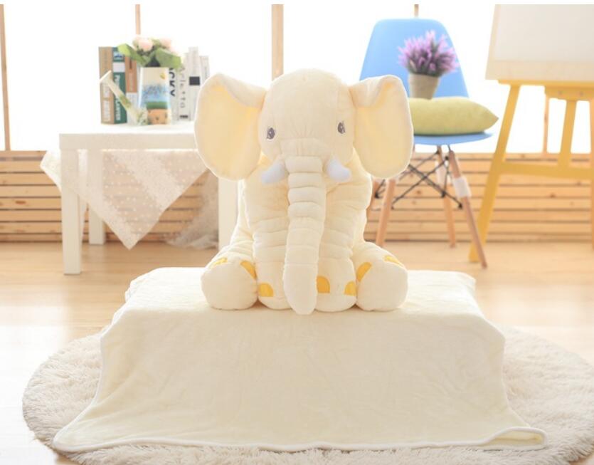 Large Plush Elephant Pillow Toy
