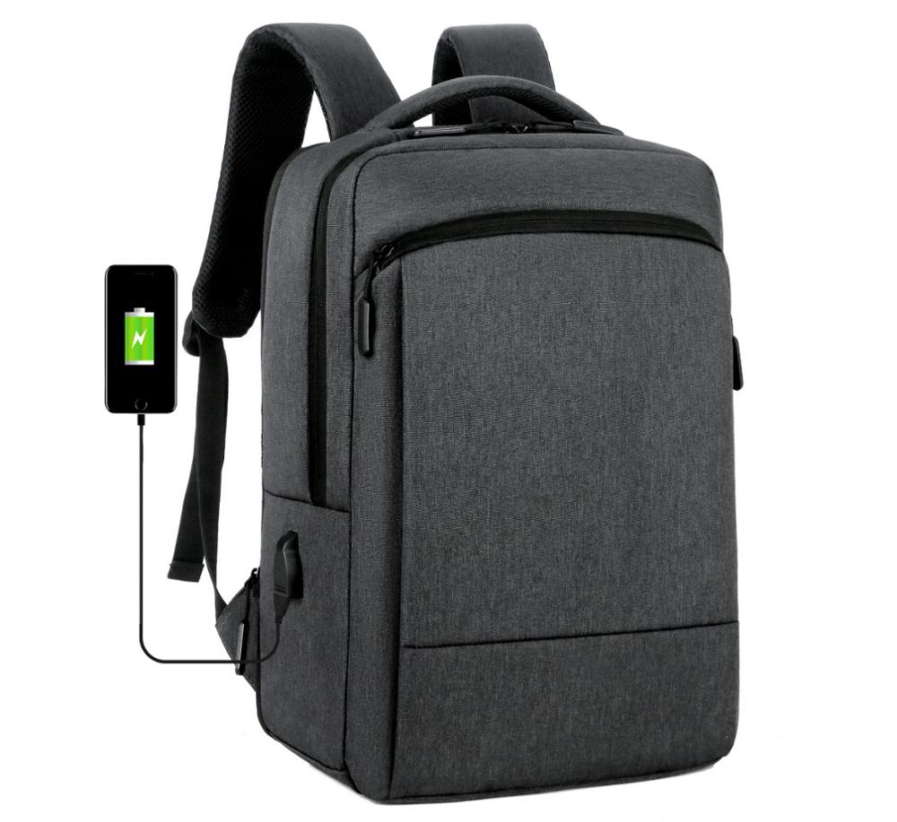 Stylish High Quality with USB Port for Business Travel or School expandable backpack with Laptop Compartment