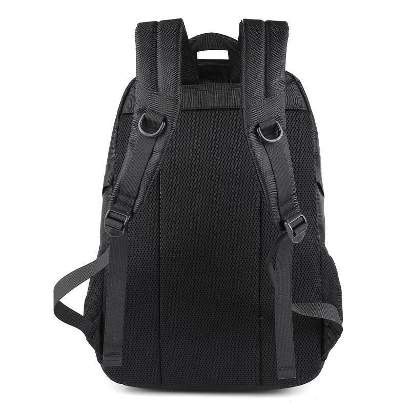 0262 New Waterproof Black Backpack with USB and Phone Ports
