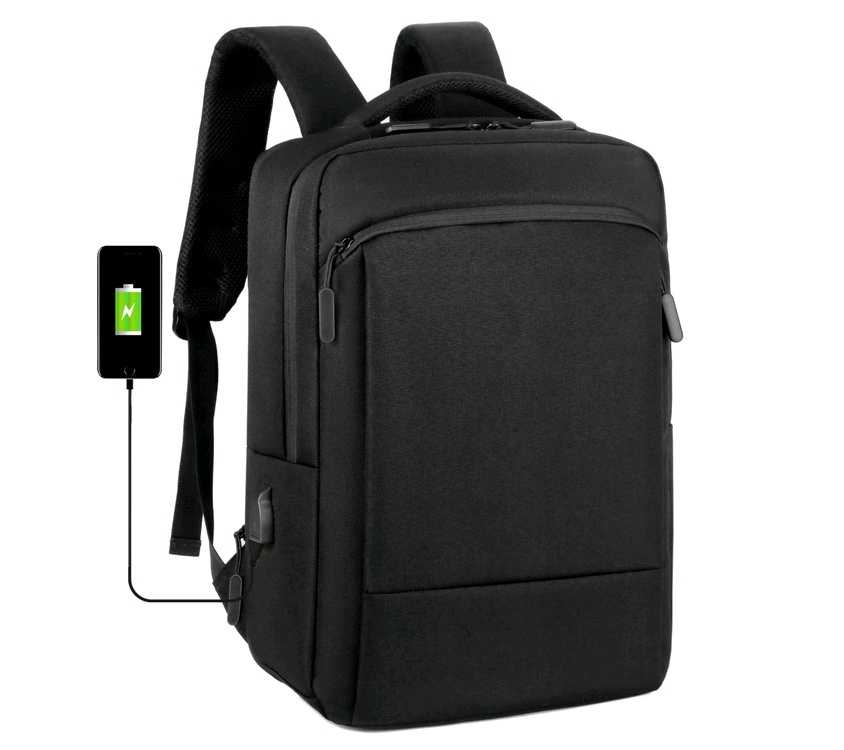 Stylish High Quality with USB Port for Business Travel or School expandable backpack with Laptop Compartment