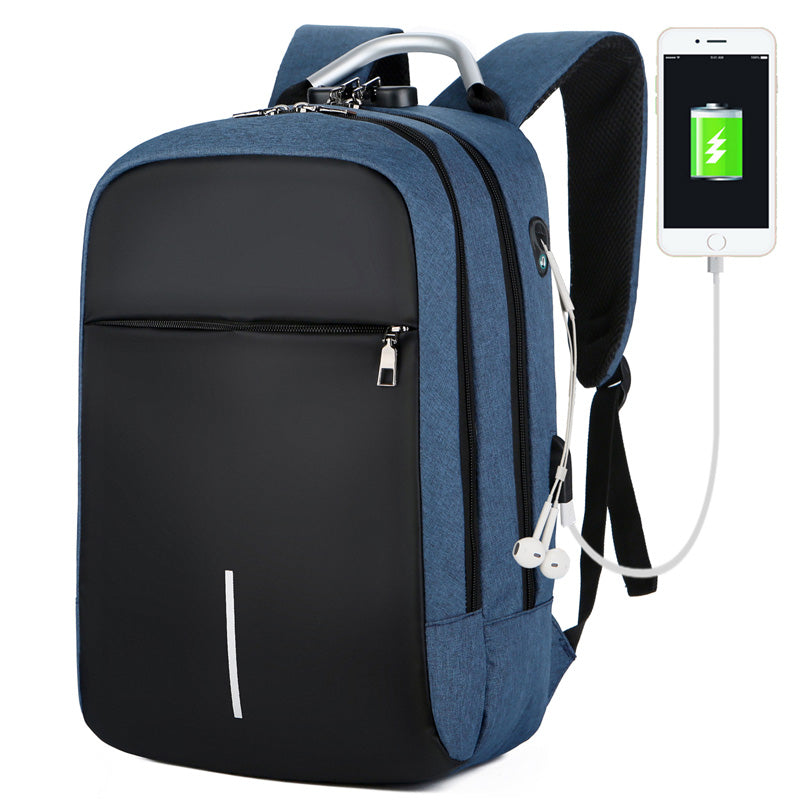 Smart and Durable Reflective Front Line Waterproof Backpack with USB a