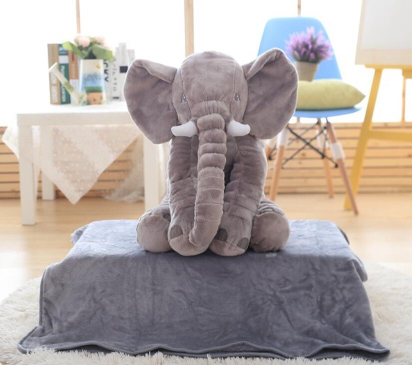 Large Plush Elephant Pillow Toy