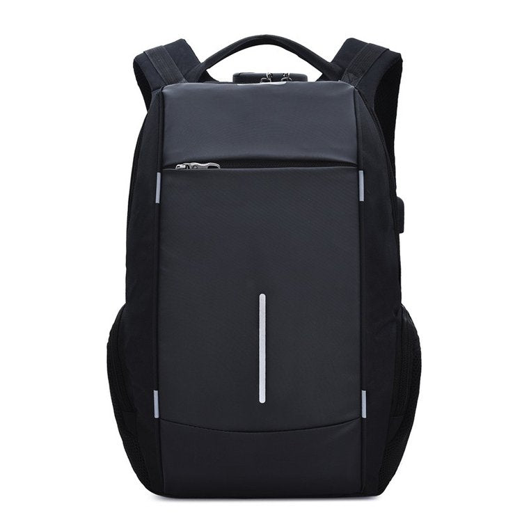 Modish Waterproof Backpack with USB and Headset Ports,Laptop Pocket and Anti Theft Lock