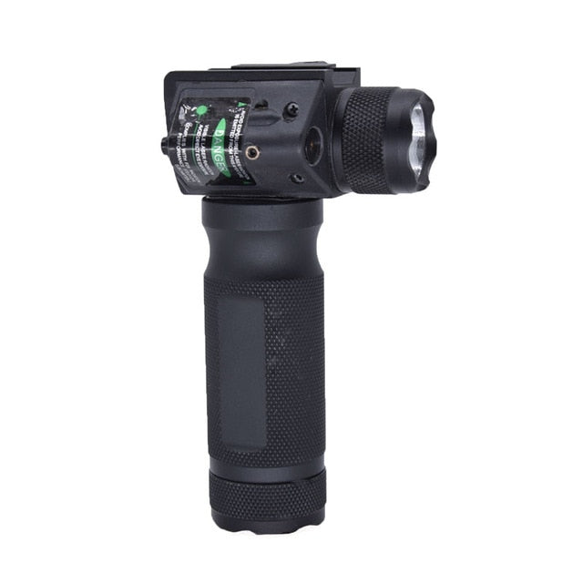 Handheld Tactical Flashlight + Red or Green Laser Integrated 20mm Rail Wide Bracket Red Laser Integrated Flashlight