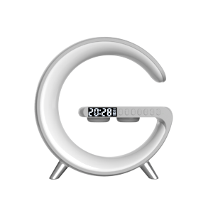 N69 Creative Gift Alarm Clock, Mobile Phone Multifunction 15W Wireless Charger With Speaker, Colorful Night Lamp