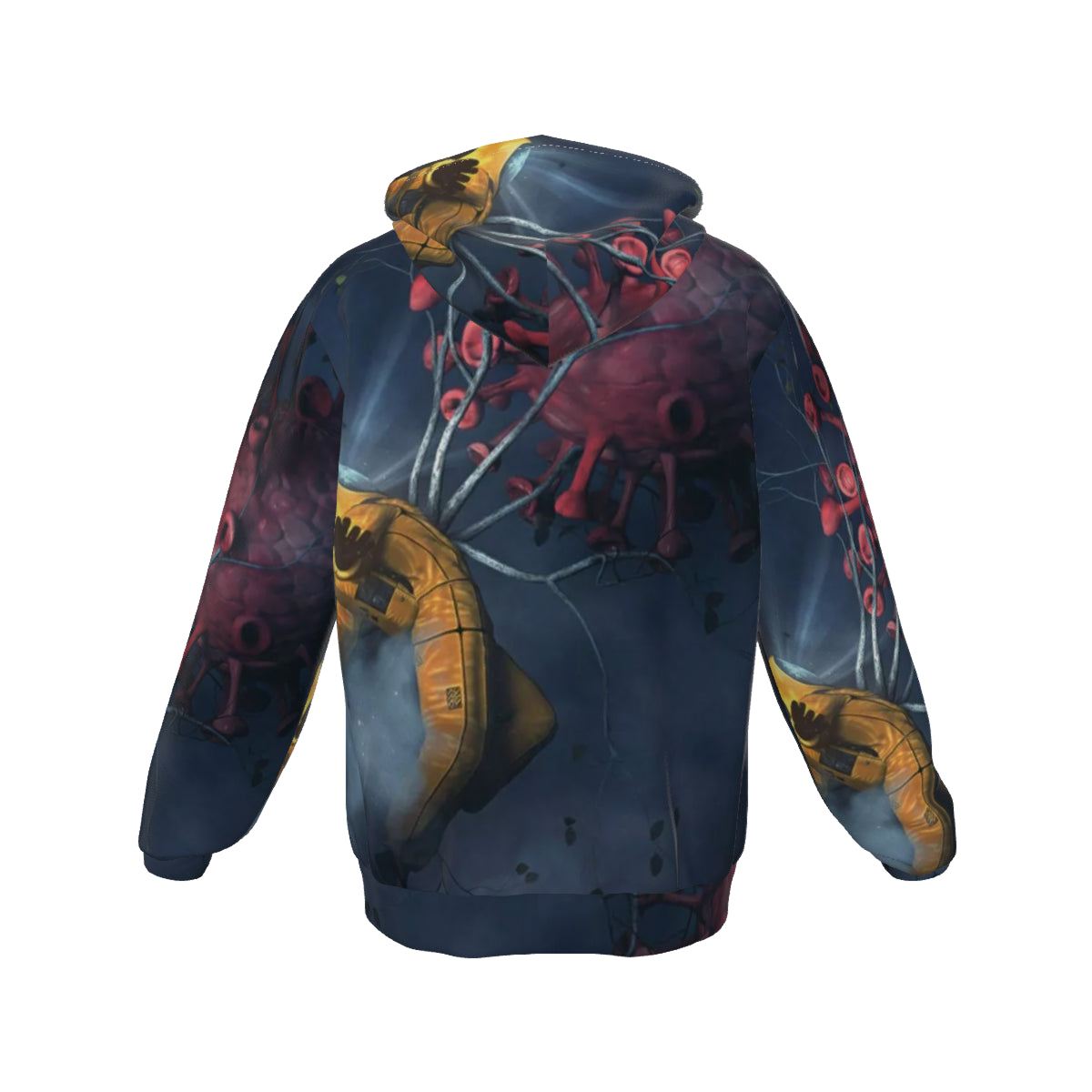 All-Over Print Zip Up Hoodie With Pocket