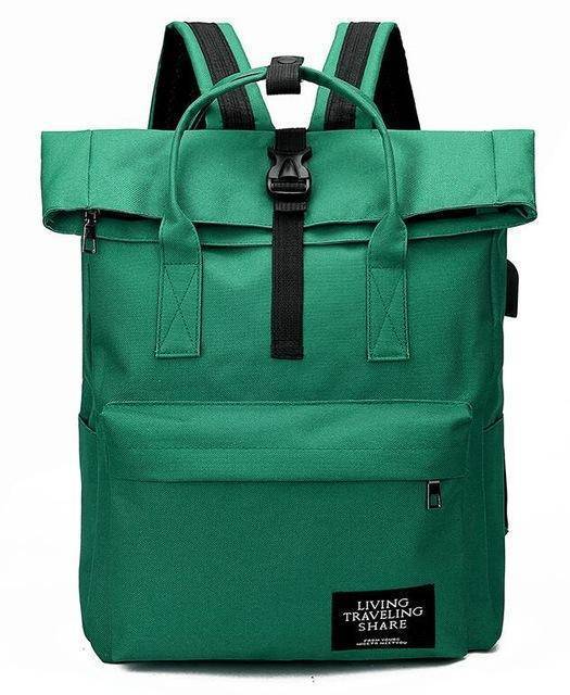 New fashion Canvas Ladies Backpack with External USB Port