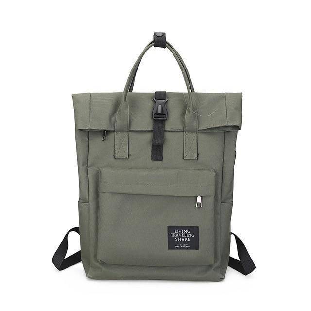 New fashion Canvas Ladies Backpack with External USB Port