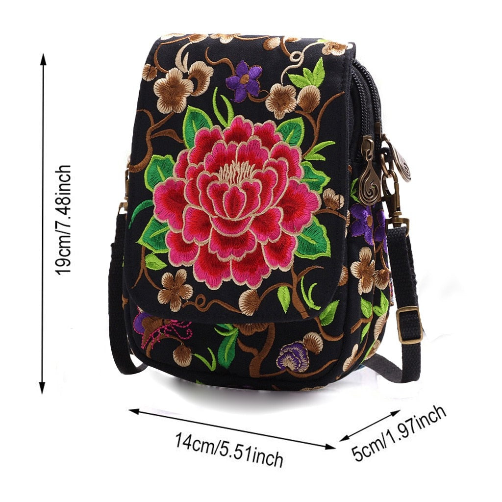 Women's Embroidered Bag Wallet