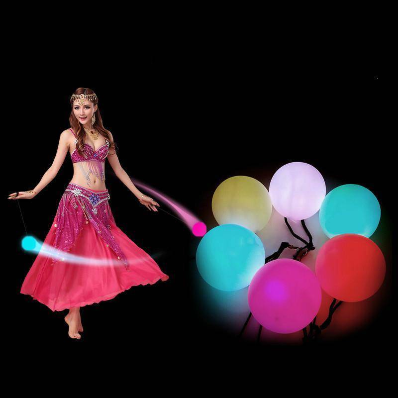 1 Pair Belly Dance LED Balls