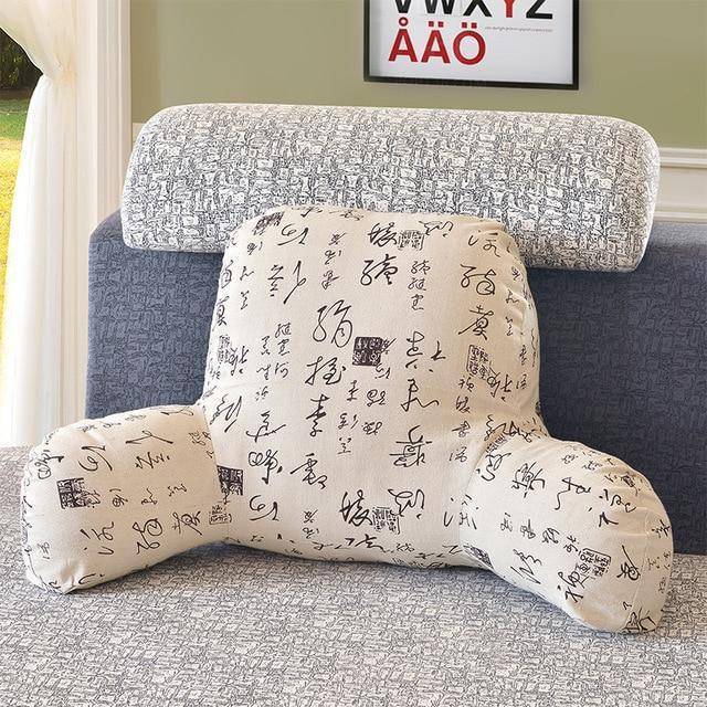 Cotton Linen Backrest Cushion For Sofa