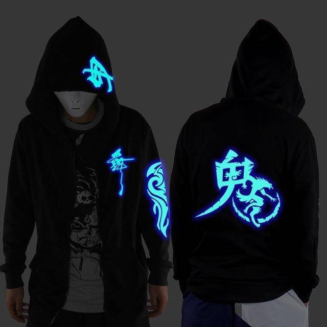 Glowing in The Niight Ghost Dance Hoodie Blue