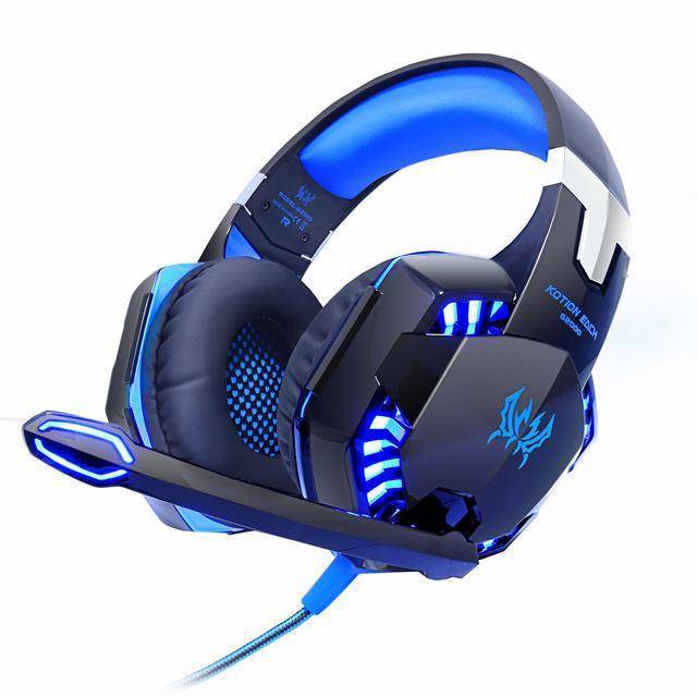 G2000 Computer Stereo Gaming . Game Earphone Headset with Mic LED Light for PC Gamer