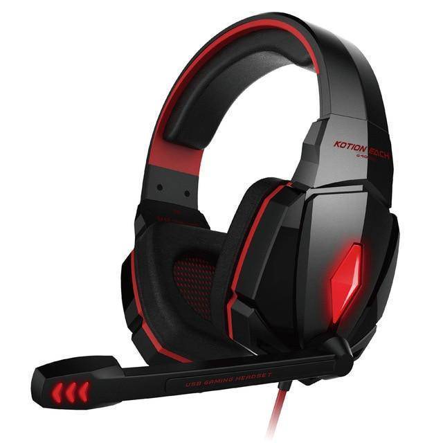 G2000 Computer Stereo Gaming . Game Earphone Headset with Mic LED Light for PC Gamer