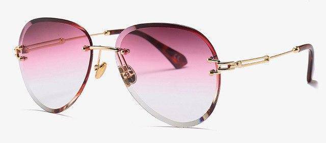 New Rimless Sunglasses Drops Style uv400