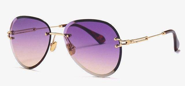 New Rimless Sunglasses Drops Style uv400