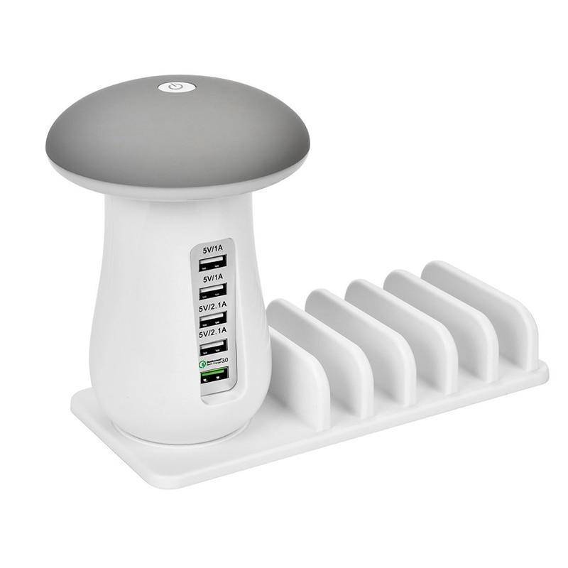 Multi-Port Fast Charging Dock & Lamp (5 PORTS)