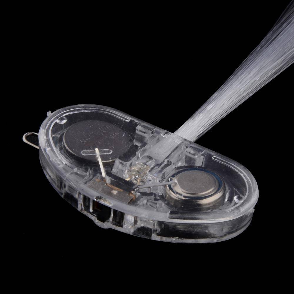 6 Pcs Creative LED Fiber Optic Light Fake Hair