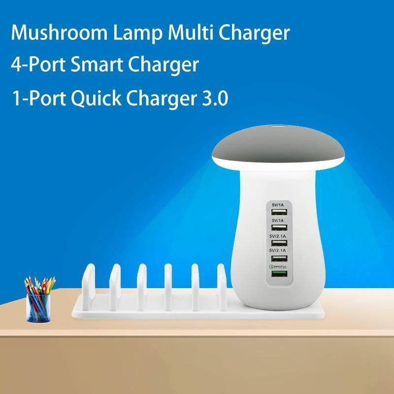 Multi-Port Fast Charging Dock & Lamp (5 PORTS)