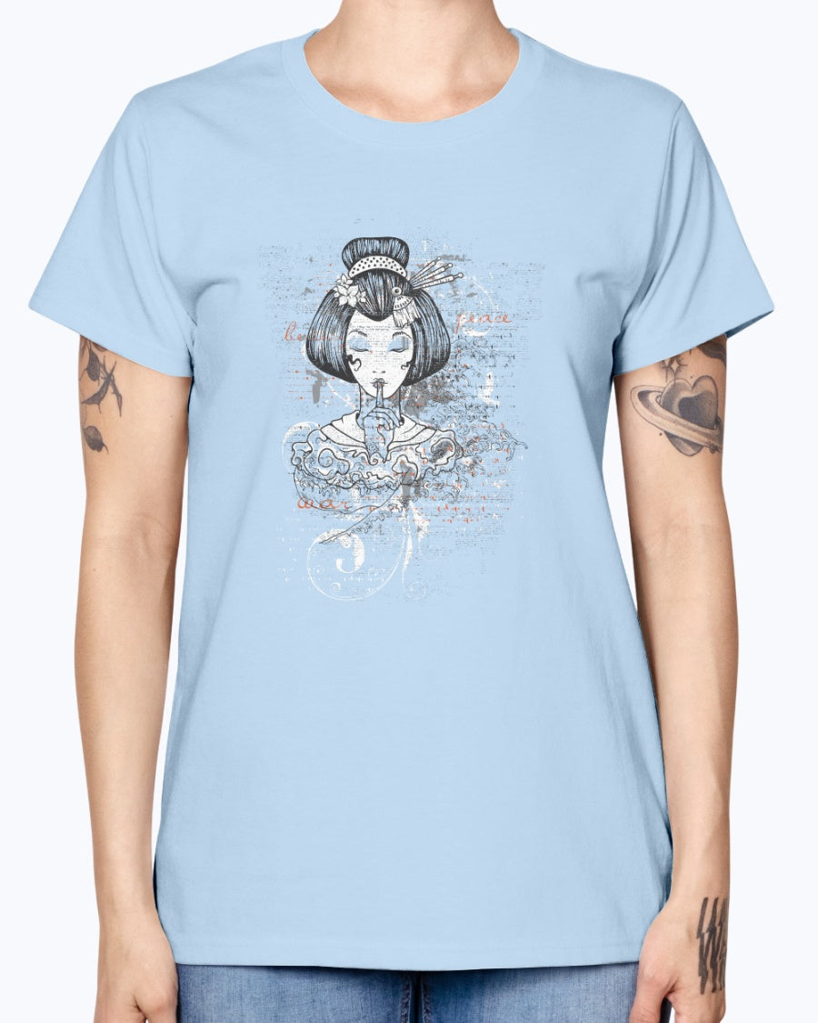 Gildan Ladies Missy T-Shirt. Designious tshirt