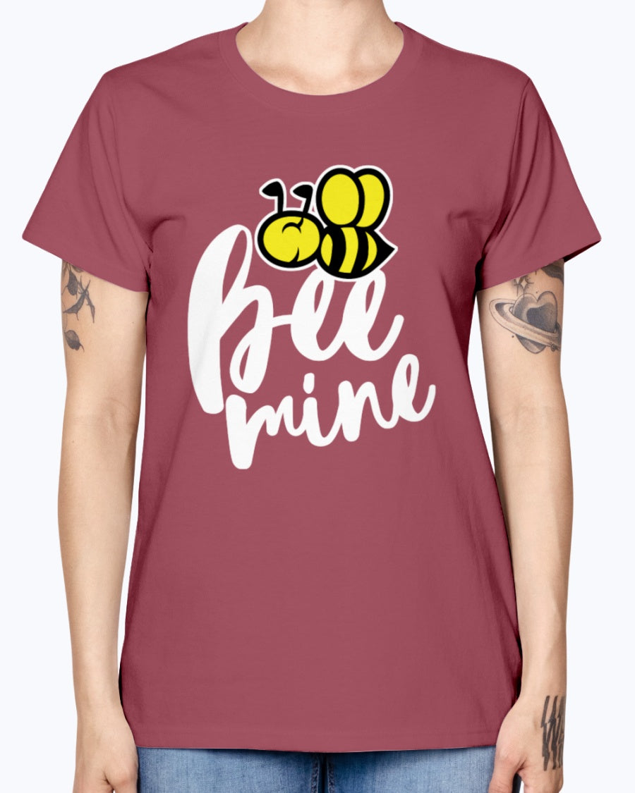 Gildan Ladies Missy T-Shirt 16 colors. Bee Mine
