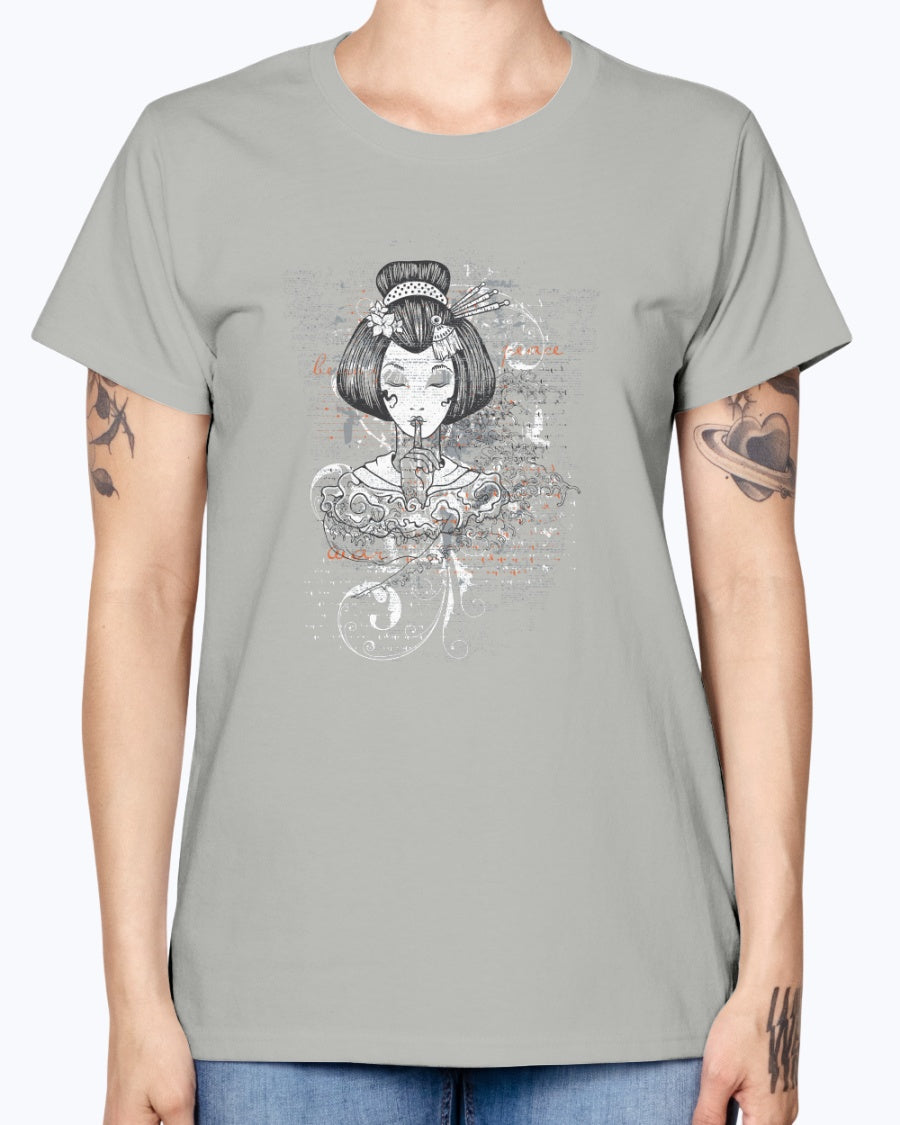 Gildan Ladies Missy T-Shirt. Designious tshirt