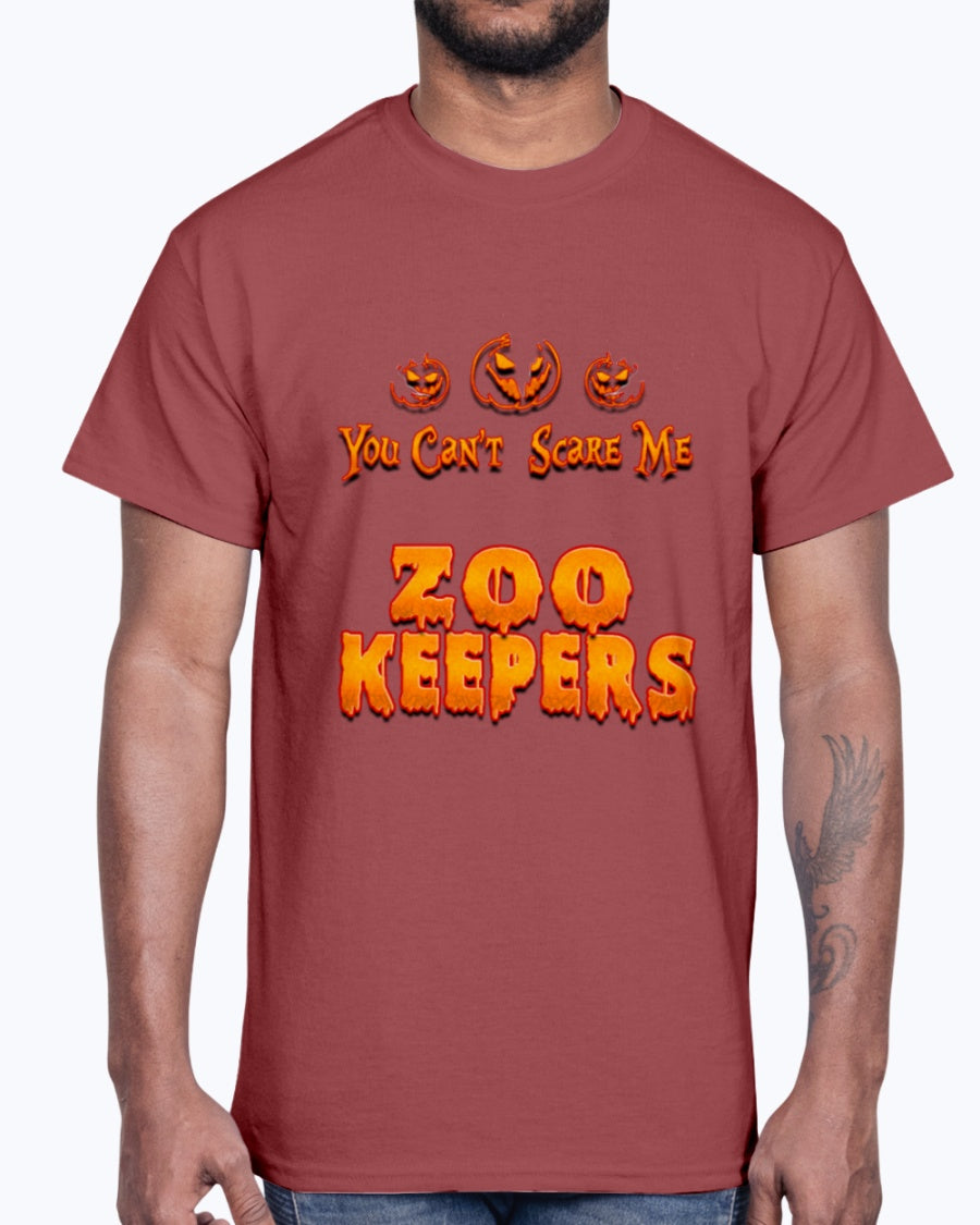 G2000 Unisex Ultra Cotton T-Shirt 12 Colors .You Can't Scare Me I Am A Zoo Keepers Halloween
