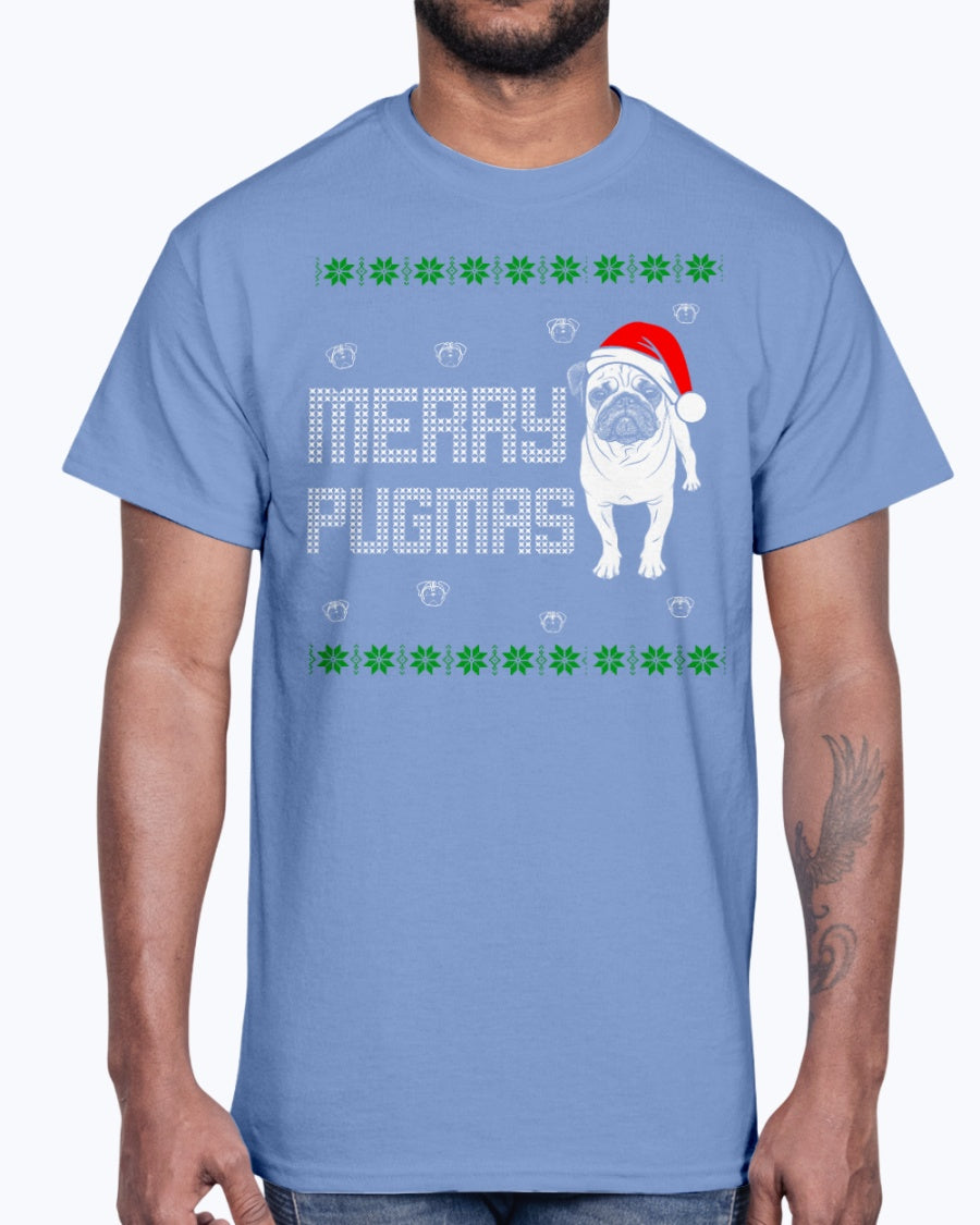 Men's Gildan Ultra Cotton T-Shirt New pug