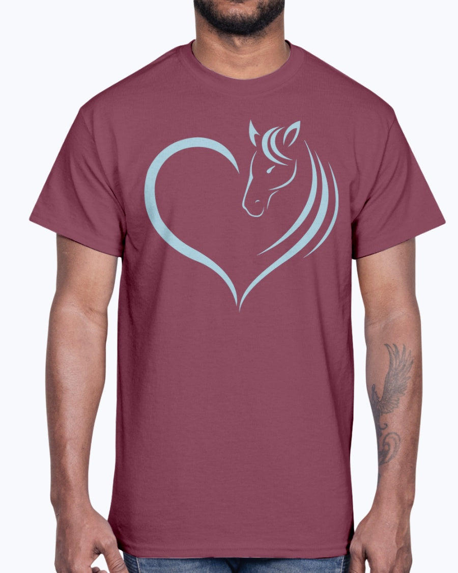 Men's Gildan Ultra Cotton T-Shirt Horse heart