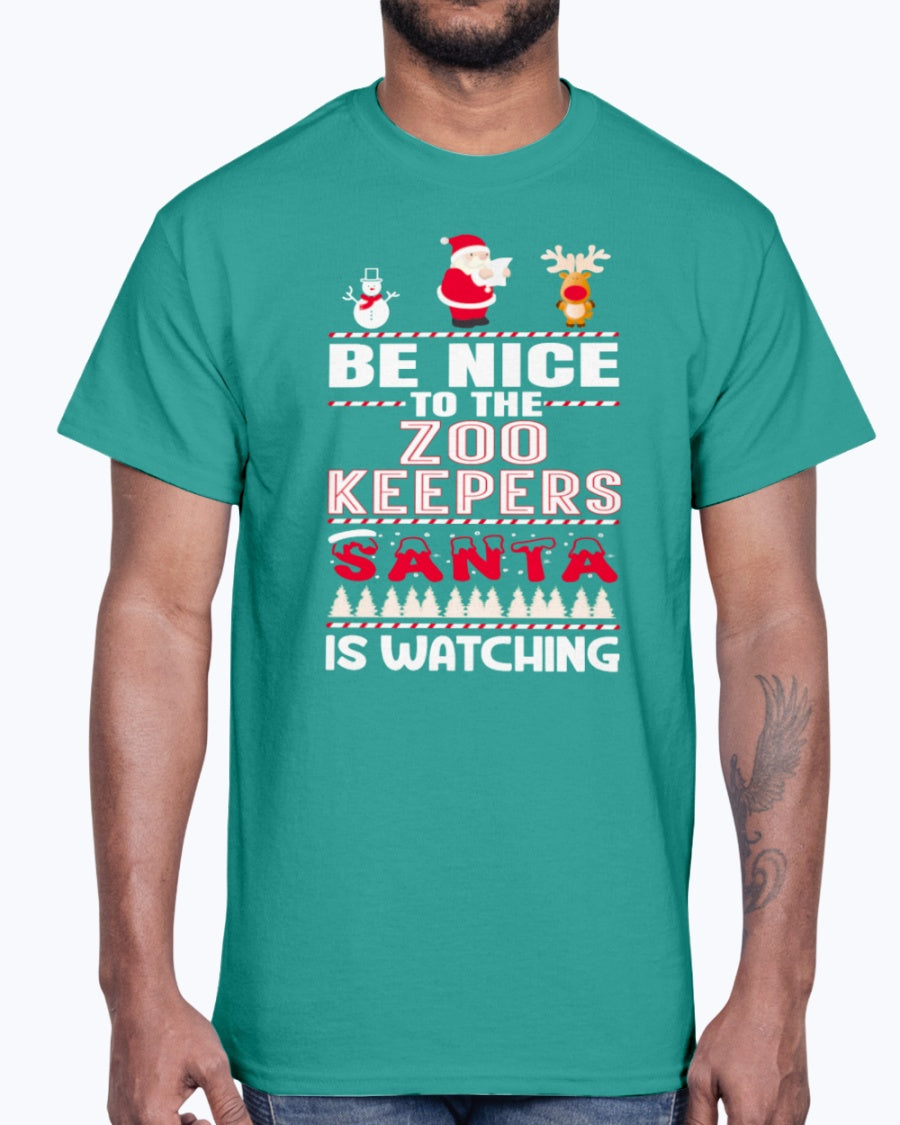 Men's Gildan Ultra Cotton T-Shirt .You Can't Scare Me I Am A Zoo Keepers Halloween