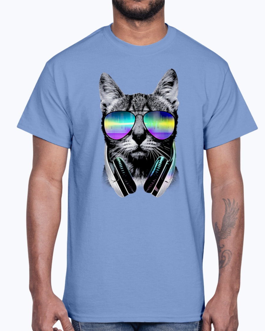 Men's Gildan Ultra Cotton T-Shirt DJ Cat
