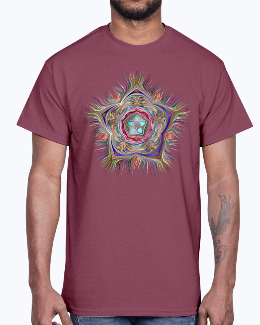 Men's Gildan Ultra Cotton T-Shirt . Chromatic Starfish