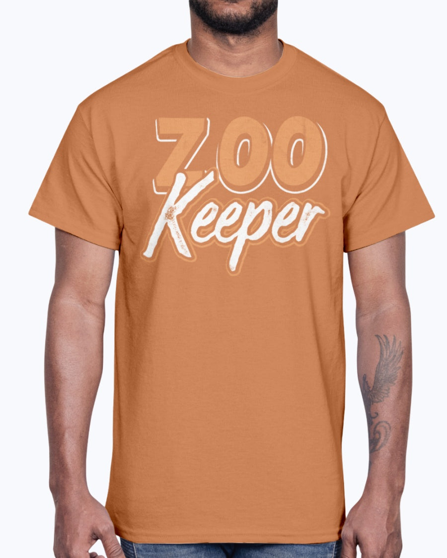 Men's Gildan Ultra Cotton T-Shirt . ZOO KEEPER