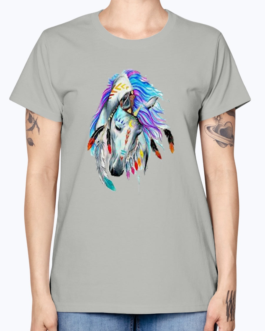 Gildan Ladies Missy T-Shirt Horse