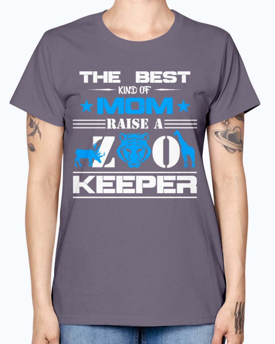 Gildan Ladies Missy T-Shirt 16 colors . Zoo Keeper Mom