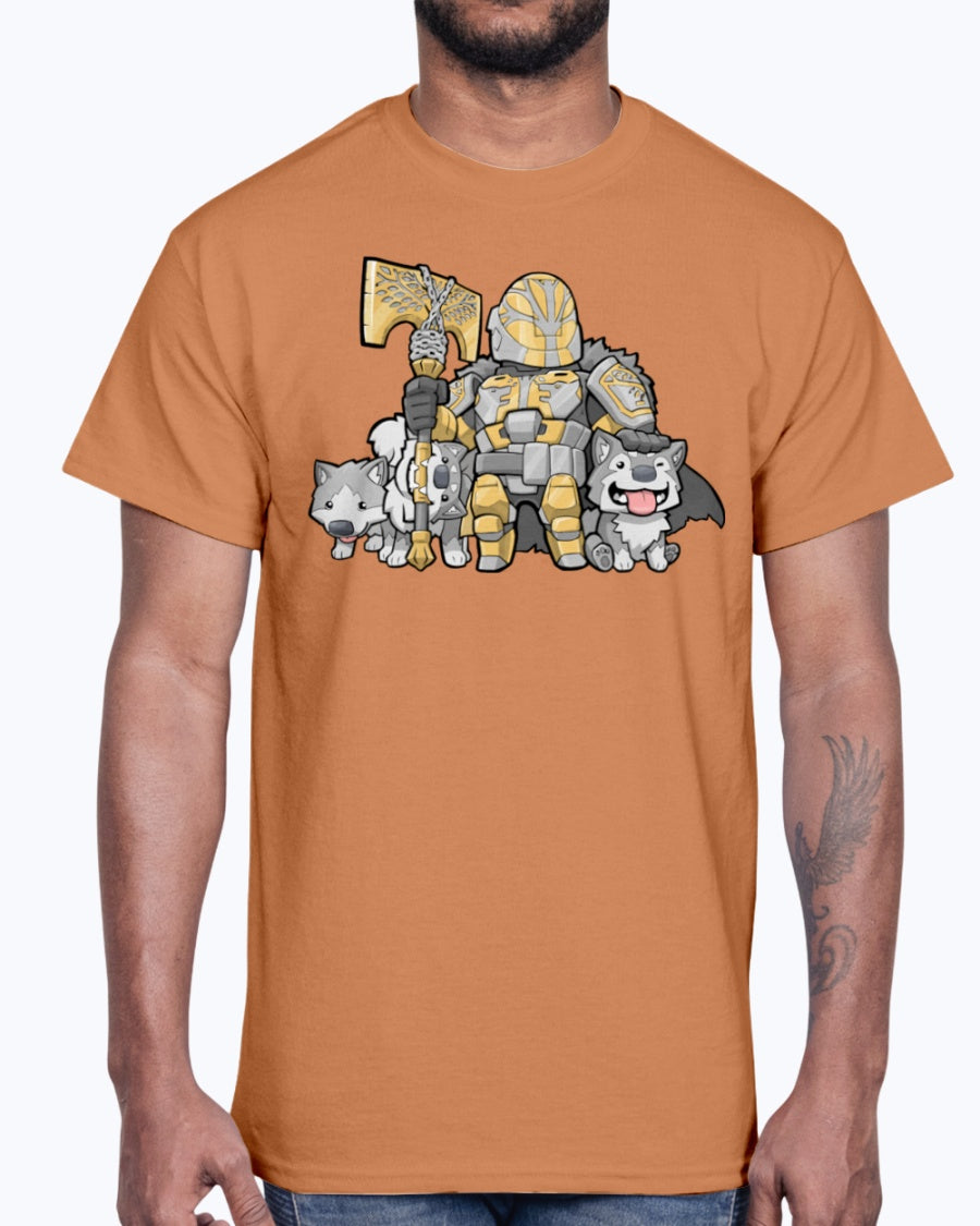 Men's Gildan Ultra Cotton T-Shirt 12 Dark colors The Iron Wolves