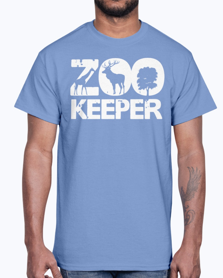 Men's Gildan Ultra Cotton T-Shirt . Zoo Keeper