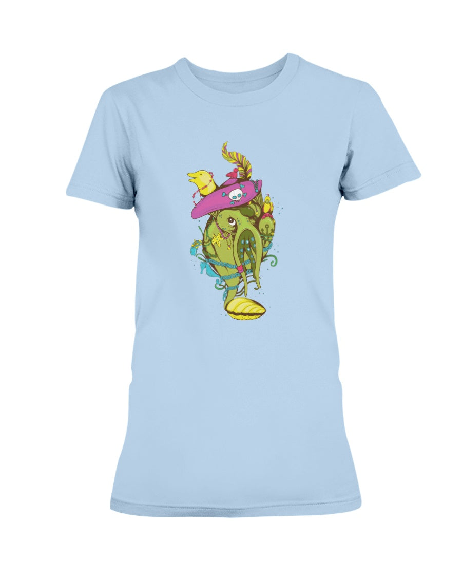 Gildan Ladies Missy T-Shirt ocean characters
