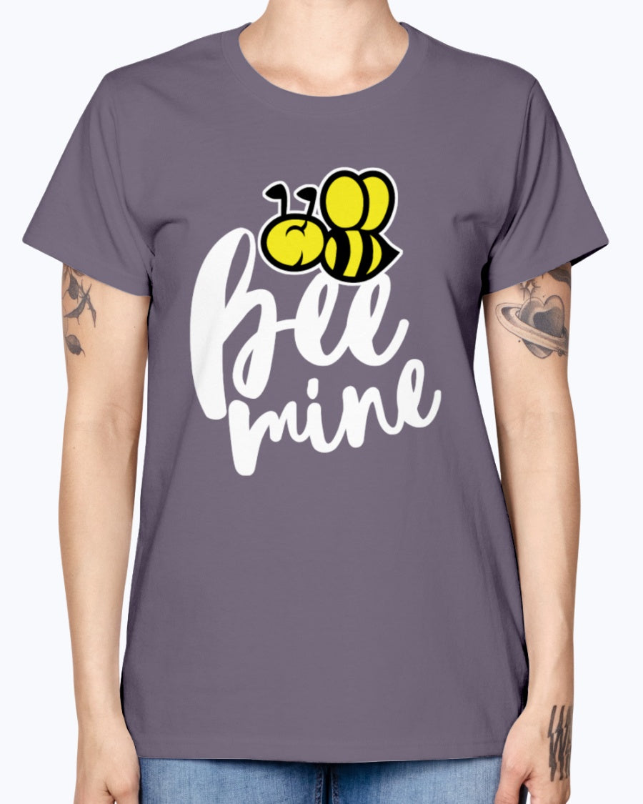 Gildan Ladies Missy T-Shirt 16 colors. Bee Mine