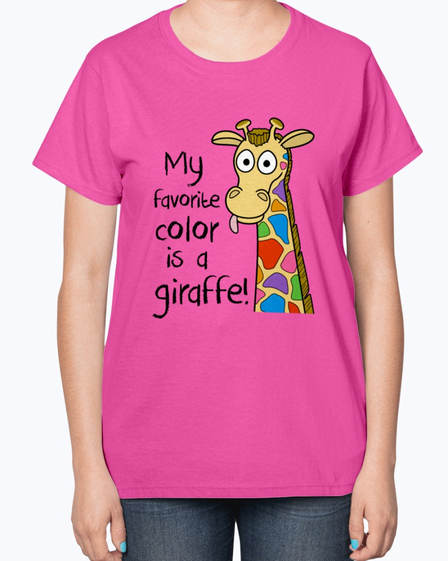 Gildan 2000L Ultra Cotton Ladies T-Shirt 14 colors Light Kids Giraffe