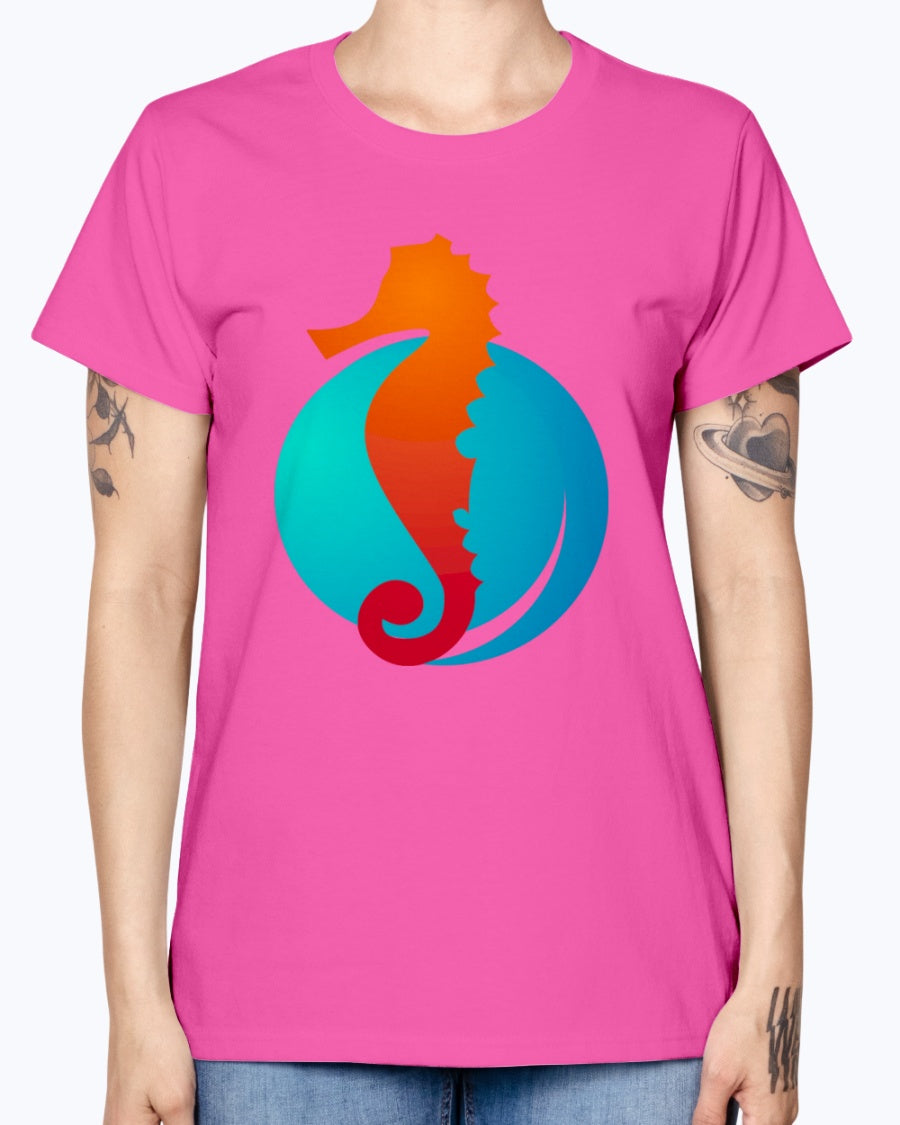 Gildan Ladies Missy T-Shirt. Summer
