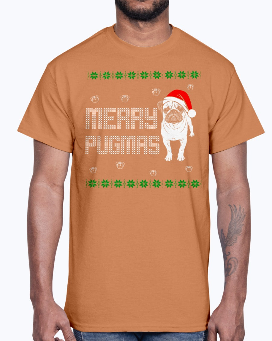 Men's Gildan Ultra Cotton T-Shirt New pug