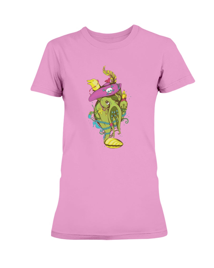 Gildan Ladies Missy T-Shirt ocean characters