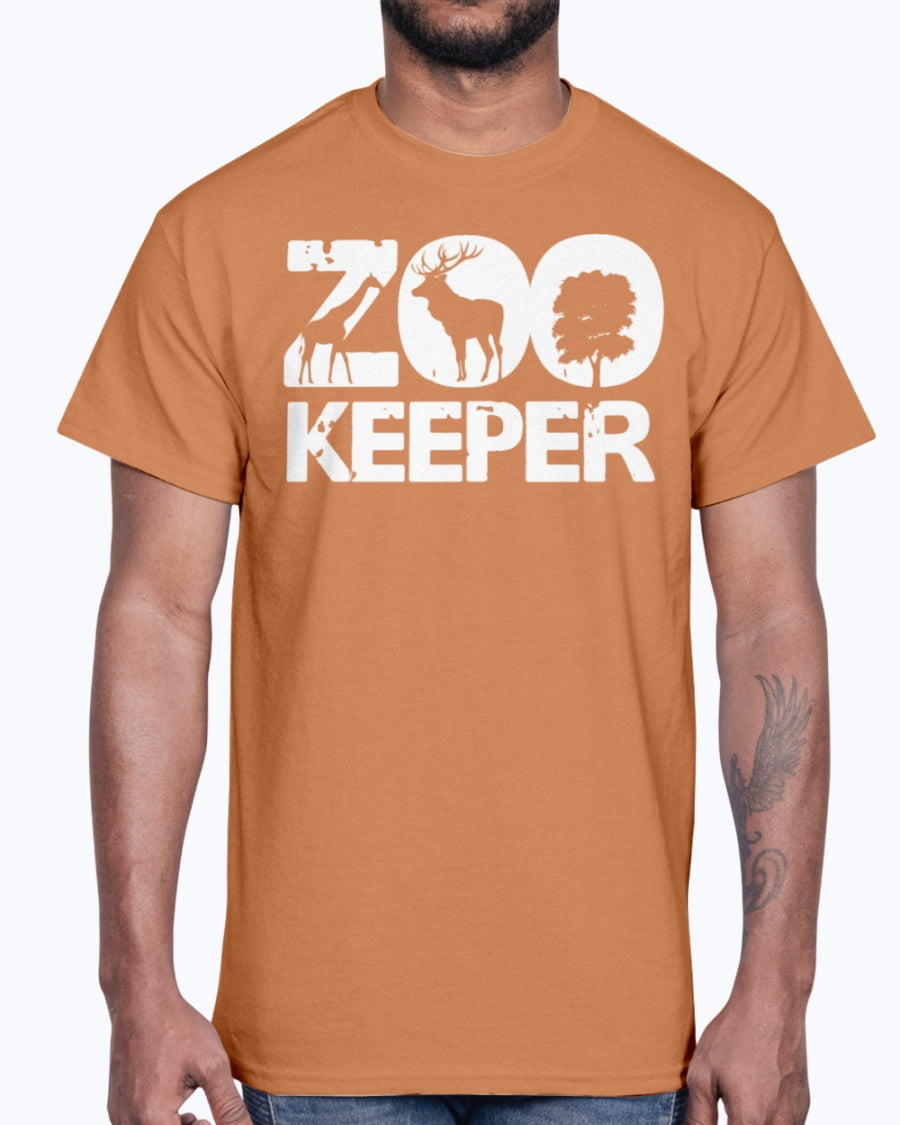 Men's Gildan Ultra Cotton T-Shirt . Zoo Keeper