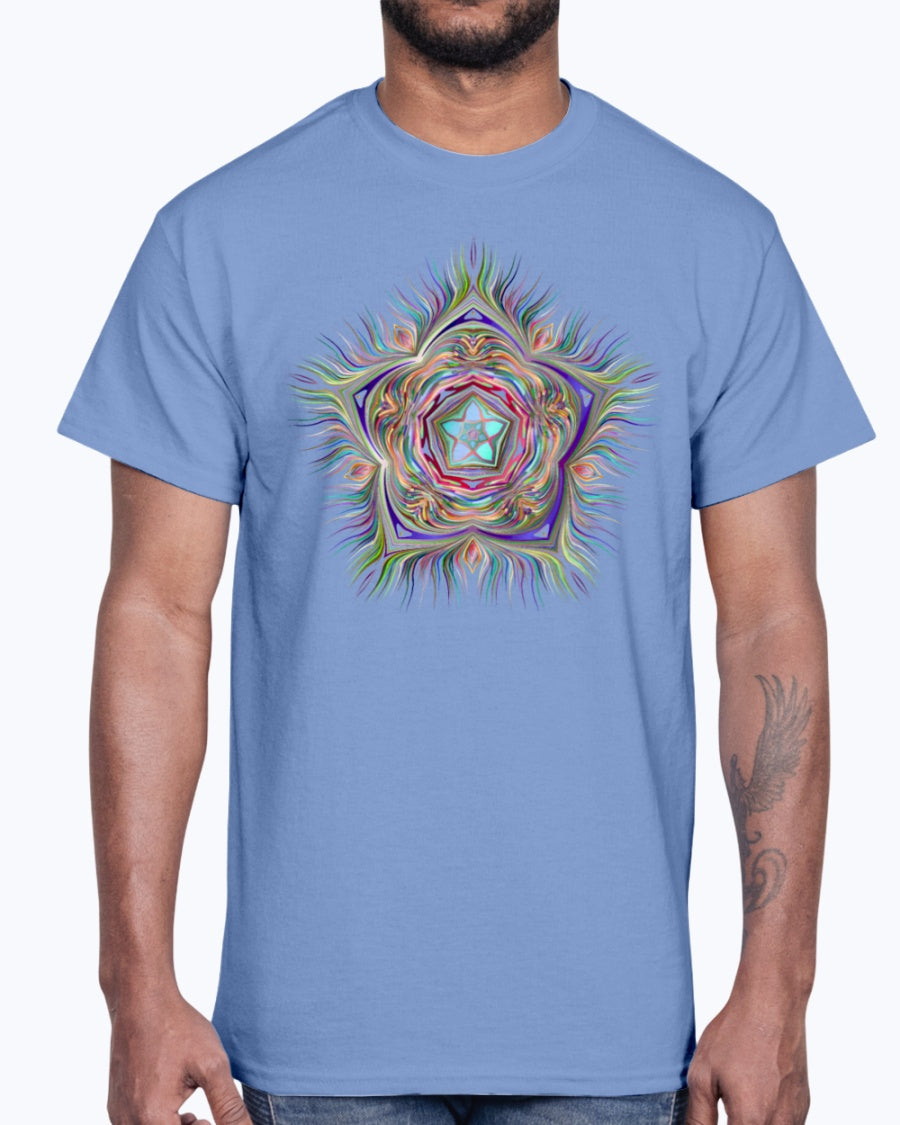 Men's Gildan Ultra Cotton T-Shirt . Chromatic Starfish