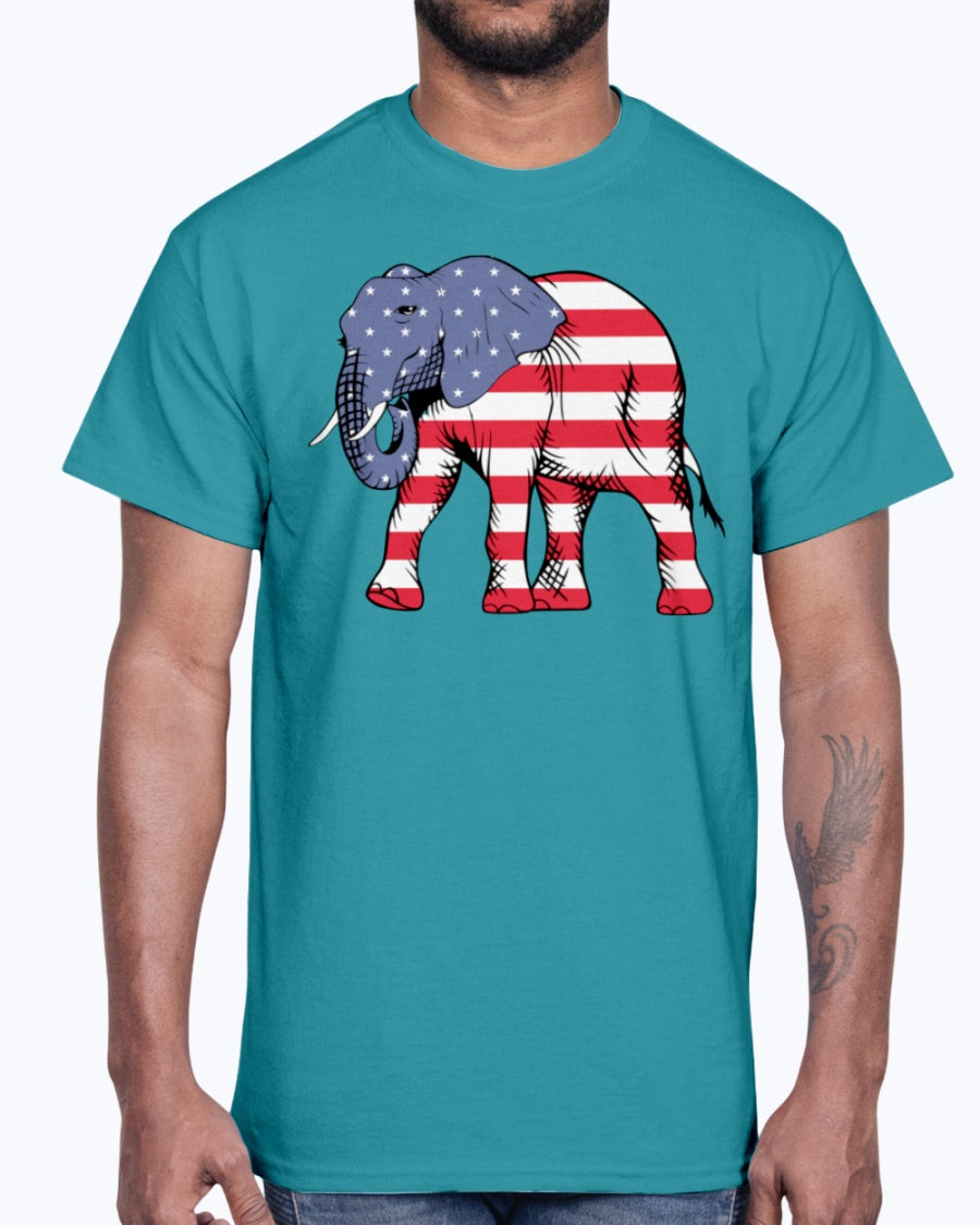 Men's Gildan Ultra Cotton T-Shirt American Elephant