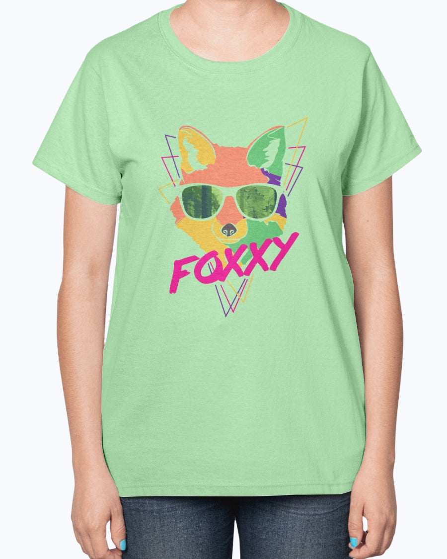 Gildan 2000L Ultra Cotton Ladies T-Shirt 14 colors Light Foxxy design-1352